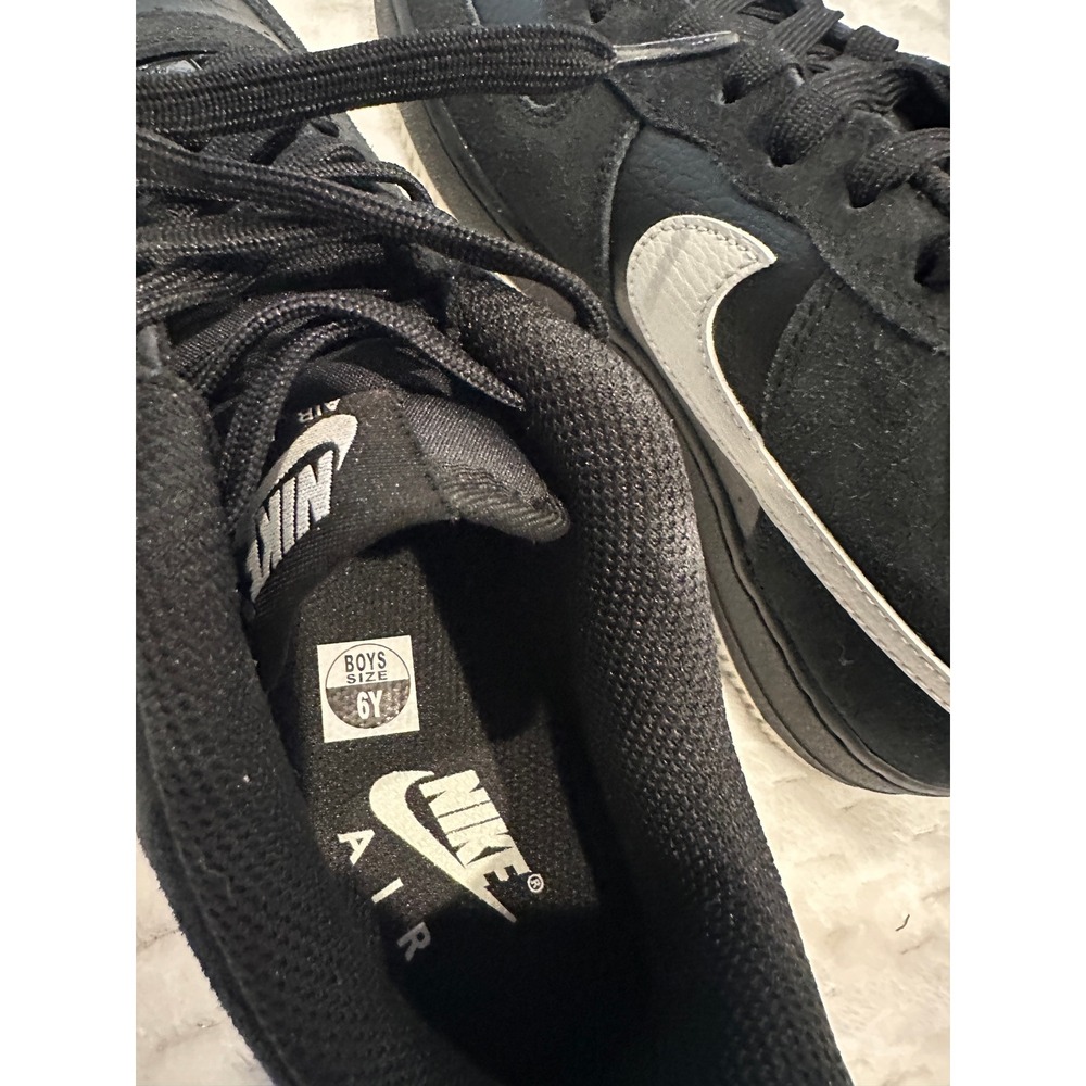 Nike Air Force 1 LV8 2 GS Black Light Bone Suede Leather HV4760-001 Kids Size 6Y - Picture 7 of 12